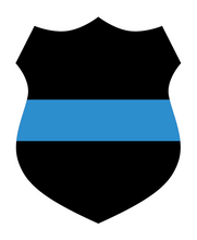 Thin Blue Line Shield Sticker
